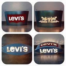 LEVI'S Insegna Luminosa Vintage Lampada Arredamento Casa Illuminazione Negozio
