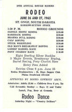 Vtg 1965 rodeo advertising - vtg,