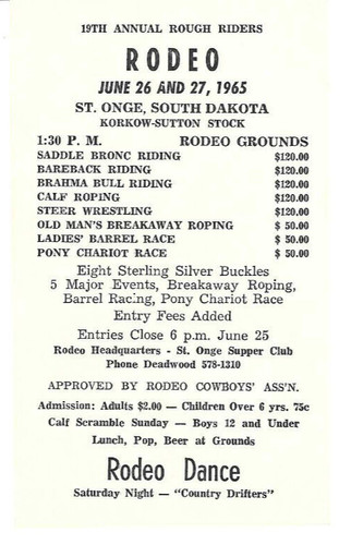 Vtg 1965 rodeo advertising - vtg,