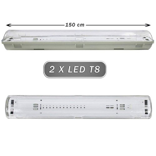 Plafoniera stagna neon - 2, led