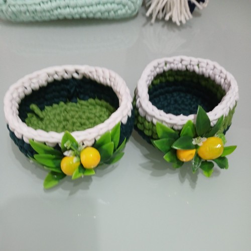 Cestini fetticcia uncinetto - cestini,