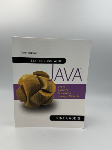 Starting out with java - starting, fourth