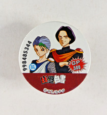 Touya & Risho - YuYu Hakusho - 1 carta 7/8" rotonda menko (vintage anni 90 Giappone) pog