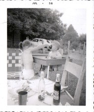1958 foto vintage bianco e