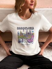 T-shirt grafica Barcellona