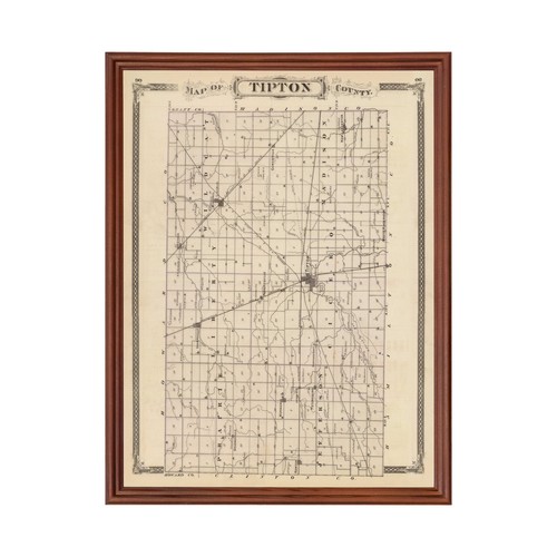 Vecchia mappa della contea - , di