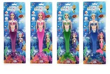 Bambola Sirena cm 33 con Sirenetta con Luci ,Colori Assortiti Colore Casuale