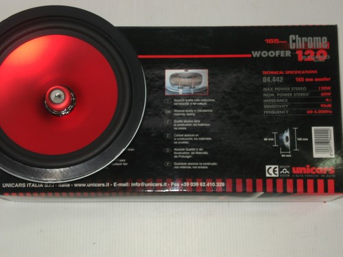 Coppia woofer chrome unicars - coppia,