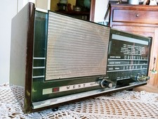Radio antica west export legno - west,