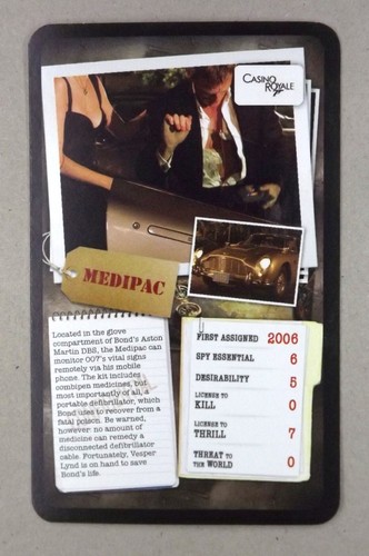 Card james bond 007 gadget - bond,