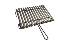 GRIGLIA SCOLAGRASSI ACCIAIO INOX GRATICOLA INOX BARBECUE 40x35cm TIPO PESANTE