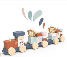 Trenino legno trainabile - trenino,