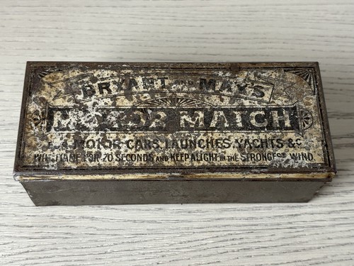 Bryant may motor match - match, tin