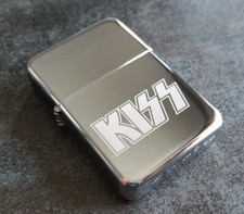 Kiss engraved lighter with - engraved,