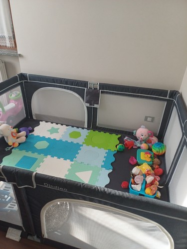 Box per bambini - grigio, con