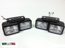 2 Fari Fendinebbia Ausiliari Luce Doppia H3 55W 12V Faretti Alogeni Universali