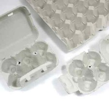 50 contenitori portauova da 4 uova in cartone grezzo