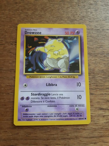 Drowzee 102 set base carta - drowzee, 49/102