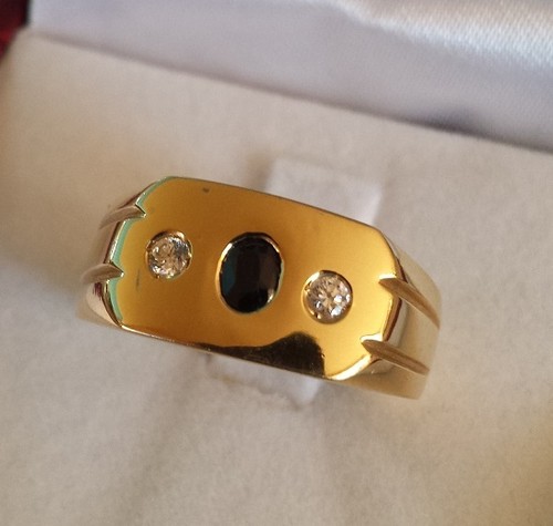 Anello uomo oro giallo - anello,