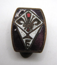 ANTICO DISTINTIVO SMALTATO "FC - FIORENTINA CALCIO"  PIN -BADGE -CALCIO -FIRENZE