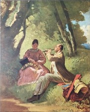 RARA ANTICA STAMPA A COLORI