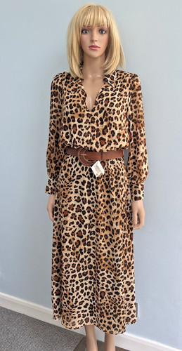 Abito midi zara leopardato - abito,