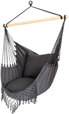 Poltrona Sospesa Da Esterno Giardino in Tessuto Sedia Dondolo Pensile Amaca Terr