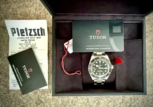 Tudor black bay orologio - black,