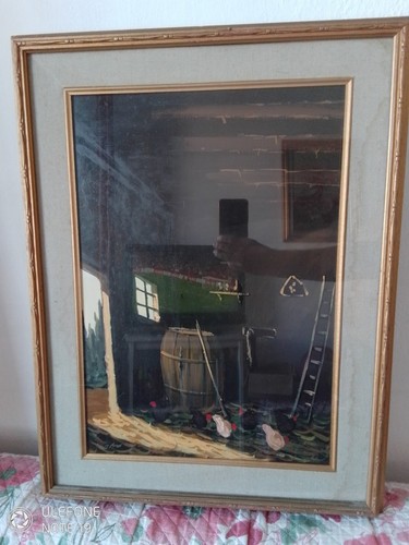Dipinto olio cornice 46x50 - dipinto,
