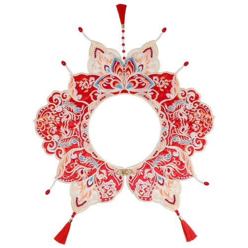 Scialle con colletto pizzo - scialle,