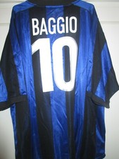 Inter Milan 1999-2000 Baggio 10 Maglietta Calcio Home Taglia XXL NUOVA CON ETICHETTE in borsa