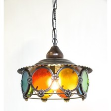 Lampadario in ferro rotondo