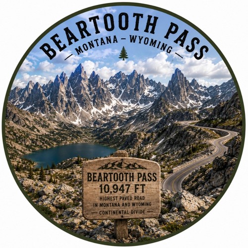 Insegna beartooth pass - beartooth,