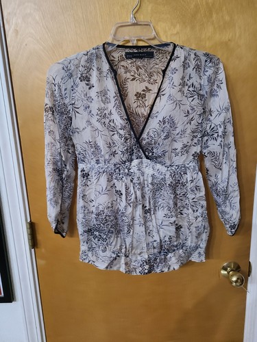 Blusa media zara - blusa, basic,