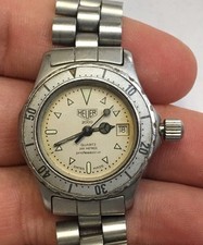 OROLOGIO DA POLSO VINTAGE HEUER DONNA ACCIAIO INOX SERIE 2000 972.008 SUBMARINE