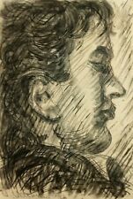 UMBERTO VITTORINI (1890-1979) ANTICO DIPINTO Disegno Grafite Matita Ritratto