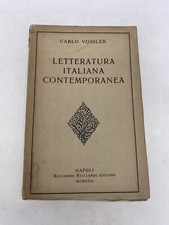 CARLO VOSSLER - LETTERATURA