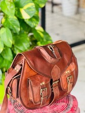 Importante borsa in vera pelle