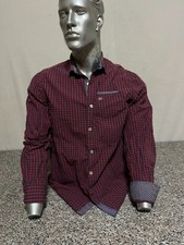 CAMICIA NAPAPIJRI SHIRT T-SHIRT SWEATSHIRT UOMO ROSSO RED BLU BLUE C-915