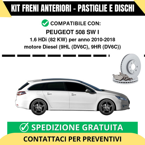Kit freni anteriori pastiglie - kit,