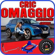 Ruotino Di Scorta 17" 5 Fori Nissan Qashqai Kit Cric Crick DOT2025 Emerg. Auto