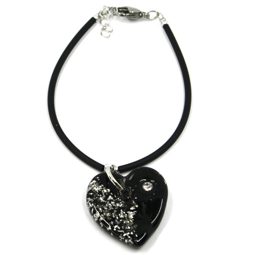 Bracciale gomma acciaio - bracciale, e