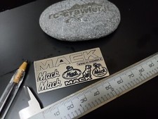 Mack truck logo scale Emblems Tamiya 1/10 axial trx rc4wd crawler scaler. 