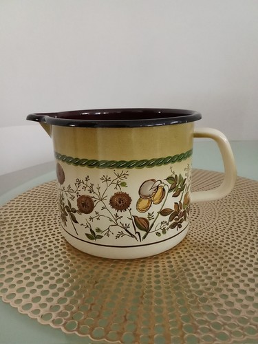 Brocca smaltata vintage - brocca,