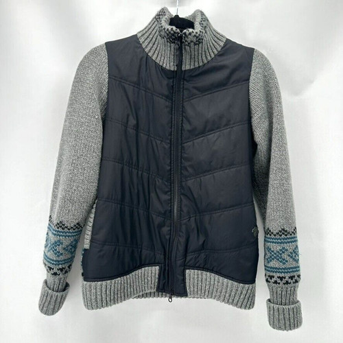 Descente fair isle knit jacket - descente,