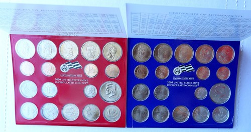 2009 set monete - 2009, p&d