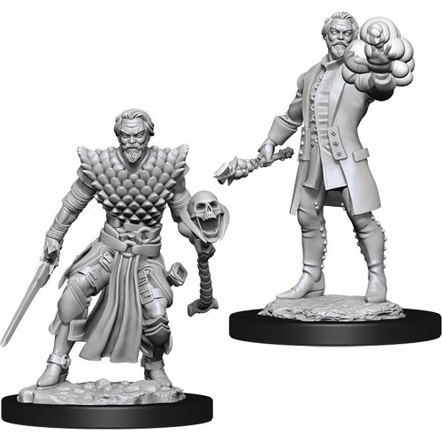 Miniature human warlock - d&d,