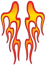 Fiamme adesive sticker