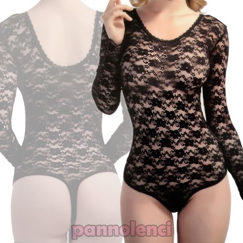 Body pizzo trasparente