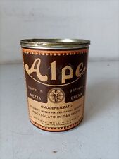 ALPE LATTE IN POLVERE PER BAMBINI - SCATOLA IN ALLUMINIO ANNI 60 DA COLLEZIONE